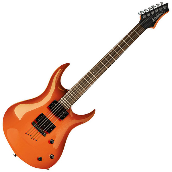 Washburn XM Series DLX2TNG Electric Guitar, Tangerine