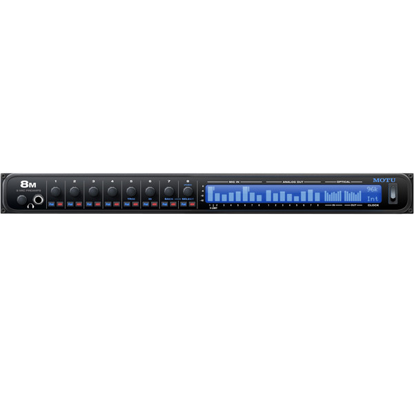 Motu 8M Thunderbolt Audio Interface with 8 Mic Preamps 