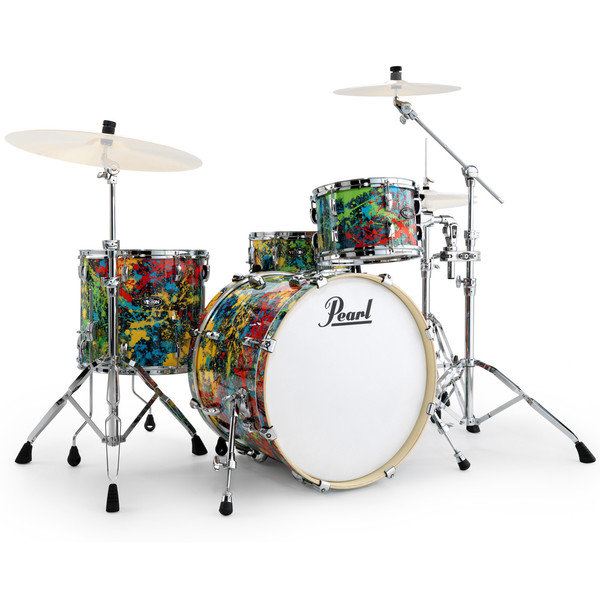 Pearl Vision Birch VBA Ltd. Ed. 22'' 4 Piece Drum Kit, NY Splatter