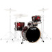 PDP Drums Concept Maple 20'' CM4 Shell Pack, Red to Black Sparkle