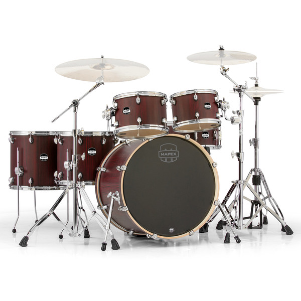 Mapex Mars 22'' Special Edition Fusion 6 Piece Drum Kit, Bloodwood