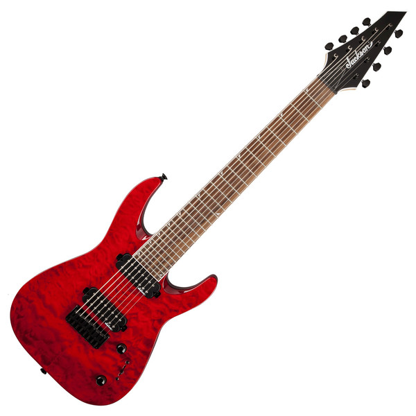 Jackson JS32-8Q Dinky 8-String Electric Guitar, Transparent Red