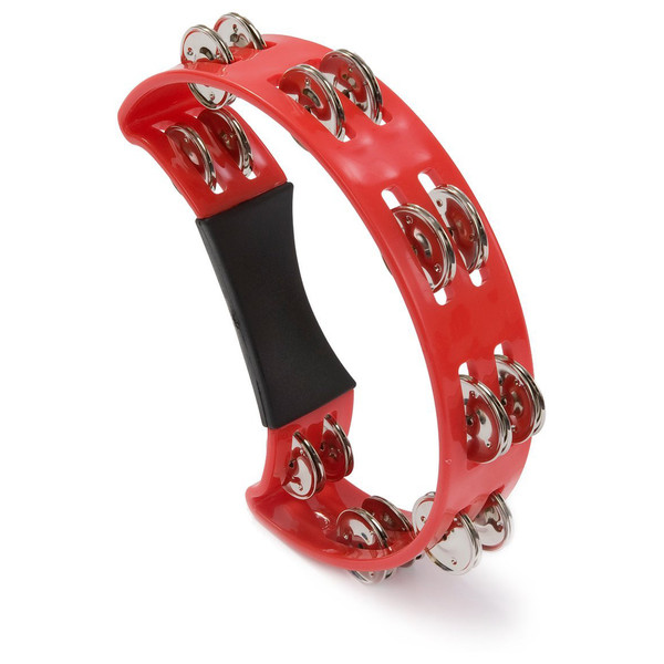 Percussion Plus Half Moon Tambourine PP486/3, Red