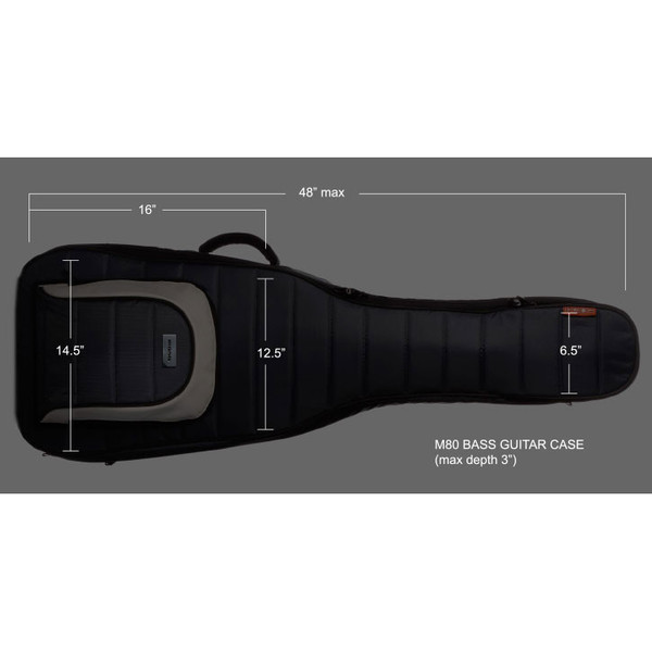 Mono M80 Bass Gig Bag, Black