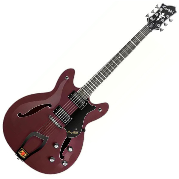 Hagstrom Viking Rex-Tone Semi Acoustic Guitar, Cardinal Red