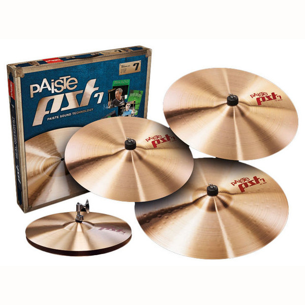 Paiste PST 7 Universal Cymbal Set with Extra 18'' Crash Cymbal