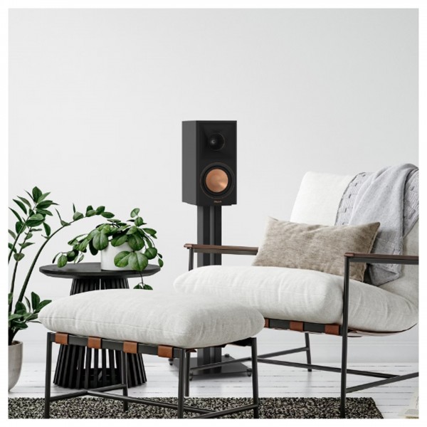 Klipsch KS-28 Speaker Stands, Black (Pair) Lifestyle View
