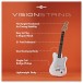 VISIONSTRING 3/4 Electric Guitar. White Infographic