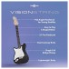 VISIONSTRING 3/4 Electric Guitar. Black Infographic