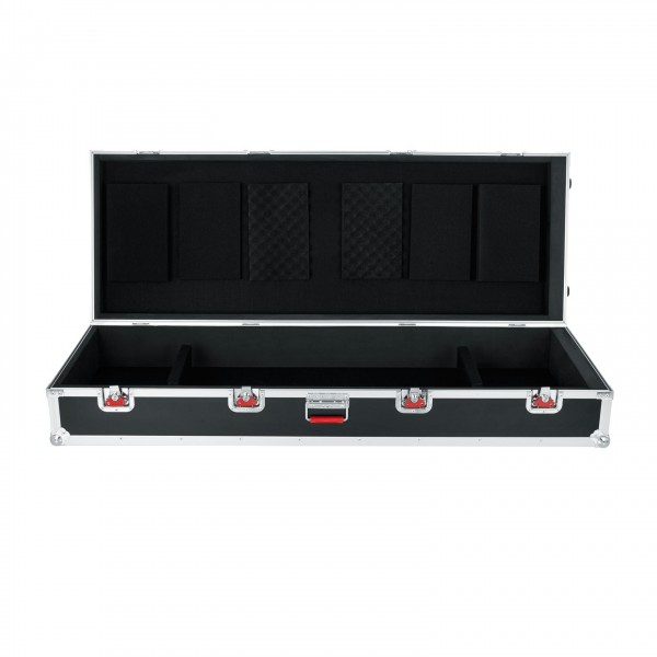 Gator G-TOUR-88V2XL Extra Large 88 Note Road Case with Wheels - Open, Front