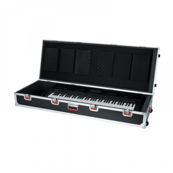 Gator G-TOUR-88V2XL Extra Large 88 Note Road Case with Wheels - With Gear 1