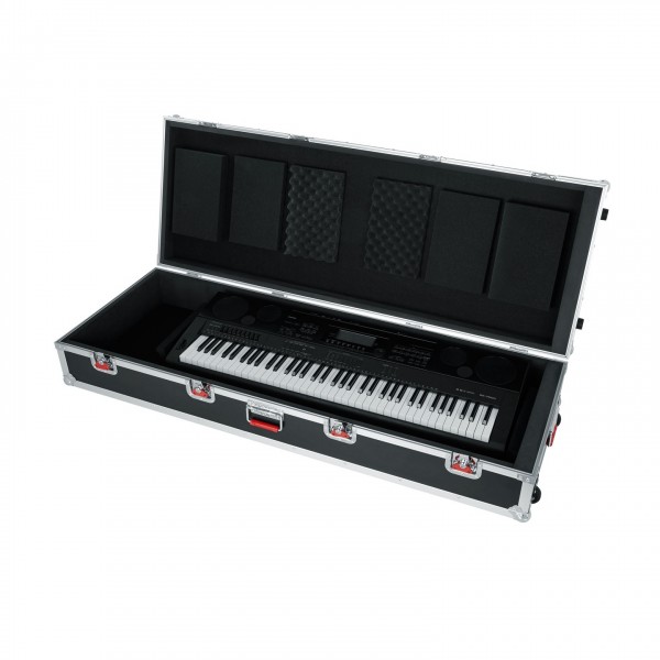 Gator G-TOUR-88V2XL Extra Large 88 Note Road Case with Wheels - With Gear 2