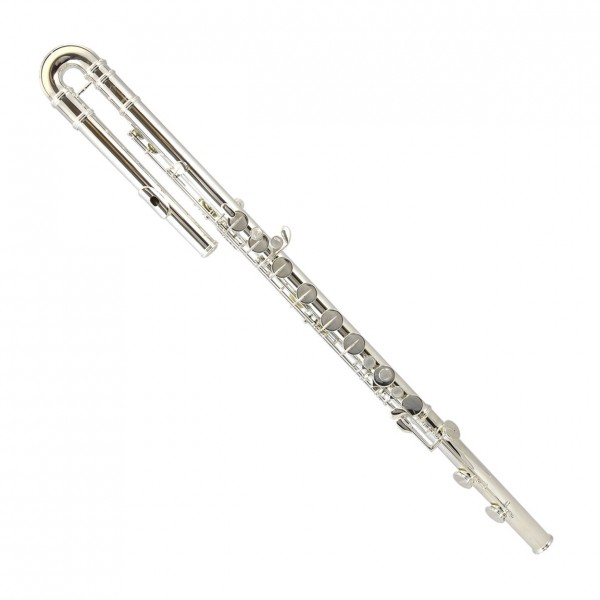 Trevor James Performer Bass Flute, Silver Lip & Riser