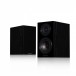 Wharfedale Diamond 12.1 Bookshelf Speakers (Pair), Black Oak Front View