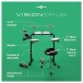 VISIONDRUM Compact Electronic Drum Kit Infographic
