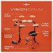 VISIONDRUM Compact Electronic Drum Kit Infographic