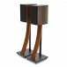 AVCOM 650mm Speaker Stands, Walnut (Pair)