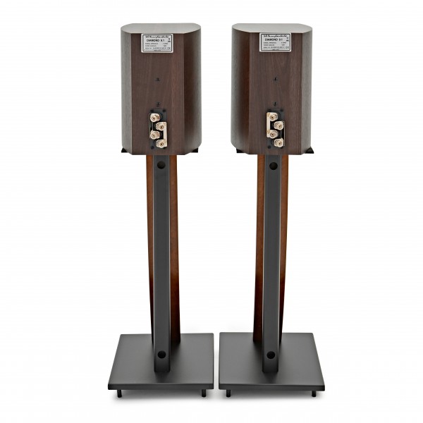 AVCOM 650mm Speaker Stands, Walnut (Pair)