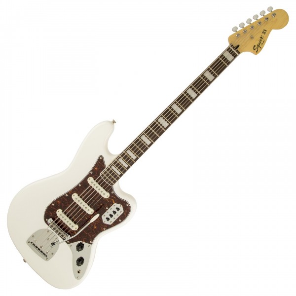 Squier by Fender Vintage Modified Bass VI, Olympic White at Gear4music