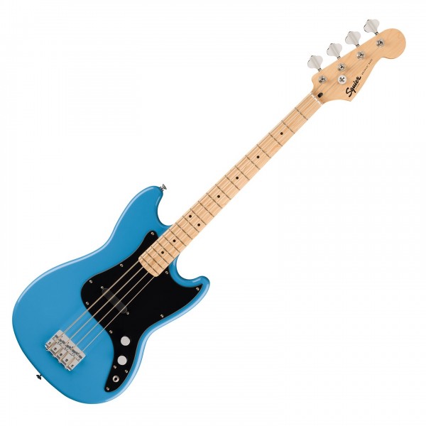 Squier Sonic Bronco Bass, Black Pickguard, California Blue