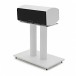 AVCOM 450mm Centre Speaker Stand, Single, White