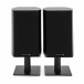 AVCOM Large Desktop Speaker Stands, Black (Pair)