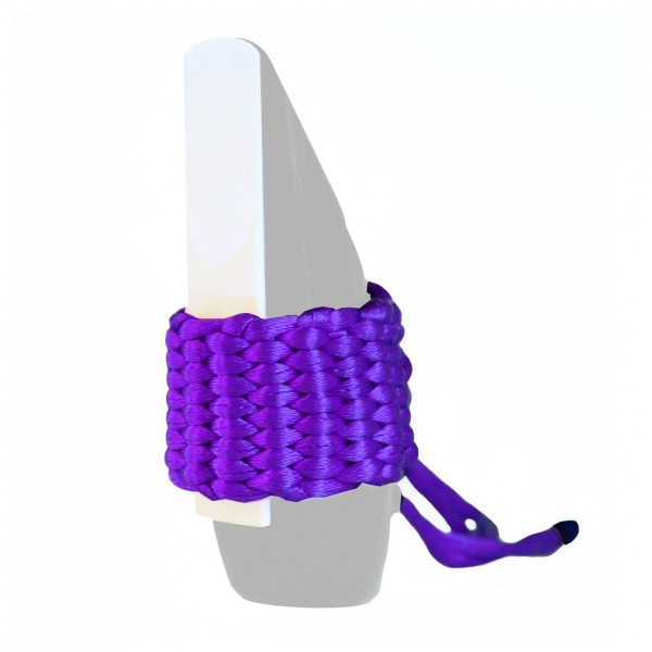 Bambu Traditional String Soprano Saxophone Ligature, Purple