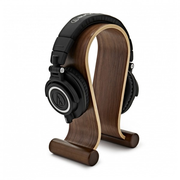 AVCOM Headphone Stand, Walnut