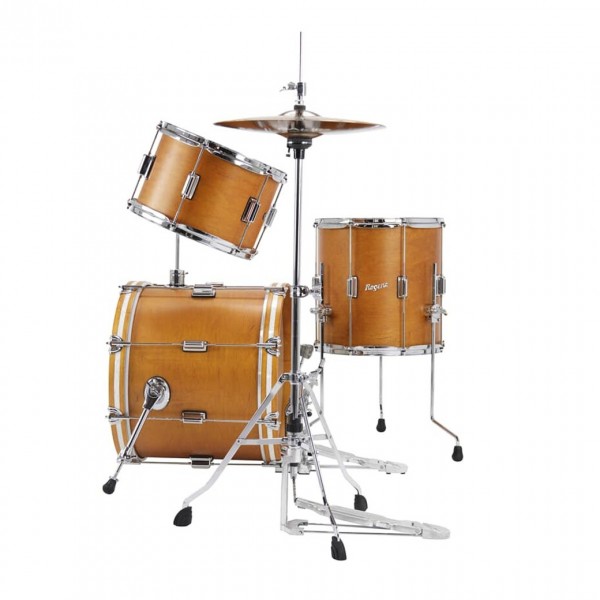 Rogers Tower 18'' 3pc Shell Pack, Satin Fruitwood Stain - Side