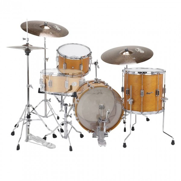 Rogers Tower 18'' 3pc Shell Pack, Satin Fruitwood Stain - Rear