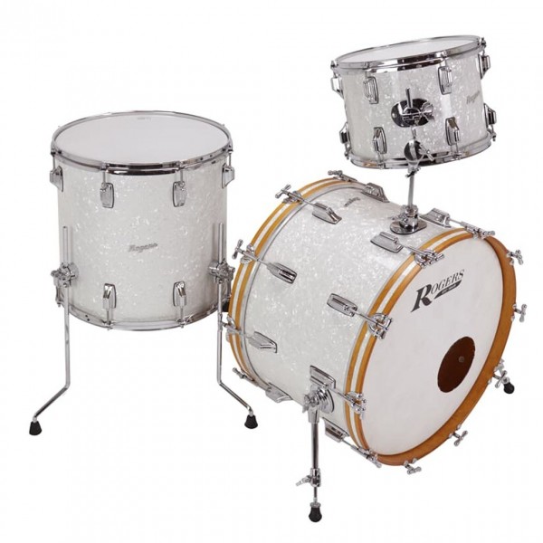 Rogers Powertone 20'' 3pc Shell Pack, White Marine Pearl