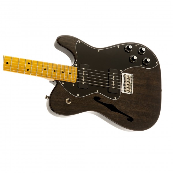 Fender Modern Player Telecaster Thinline Deluxe, Black Trans