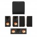 Klipsch Reference Premier MKII 5.1 Speaker Package, Black Front View