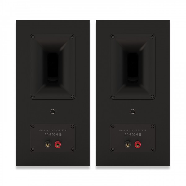 Klipsch RP-500M MKII Bookshelf Speakers (Pair), Ebony Back View