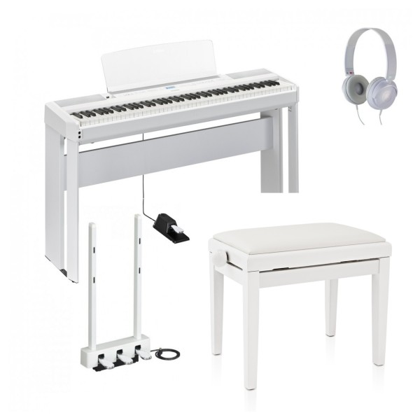 Yamaha P525 Digital Piano, White, Package- main