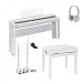 Yamaha P525 Digital Piano, White, Package