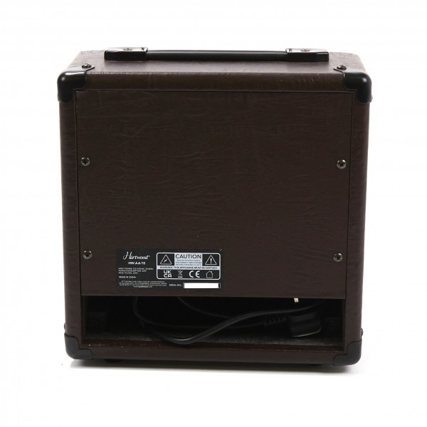 Amplificateur Guitare Acoustique Hartwood 15W - Haut-parleur 6,5", Chorus, égaliseur 3 Bandes, Entrée Auxiliaire - 12