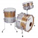 Rogers Powertone 20'' 3pc Shell Pack, Gold Silver two tone Lacquer