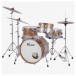 Rogers Powertone 20'' 3pc Shell Pack, Gold Silver two tone Lacquer - w/ hardware and cymbals