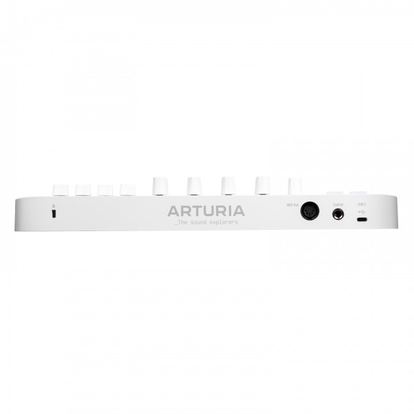 Arturia MiniLab MK3 MIDI Keyboard, Alpine White - Rear