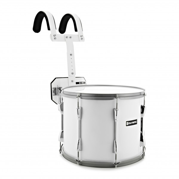 Olympic Marching 14" x 12" Drum Corps Tenor Drum, White