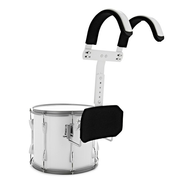Olympic Marching 14" x 12" Drum Corps Tenor Drum, White