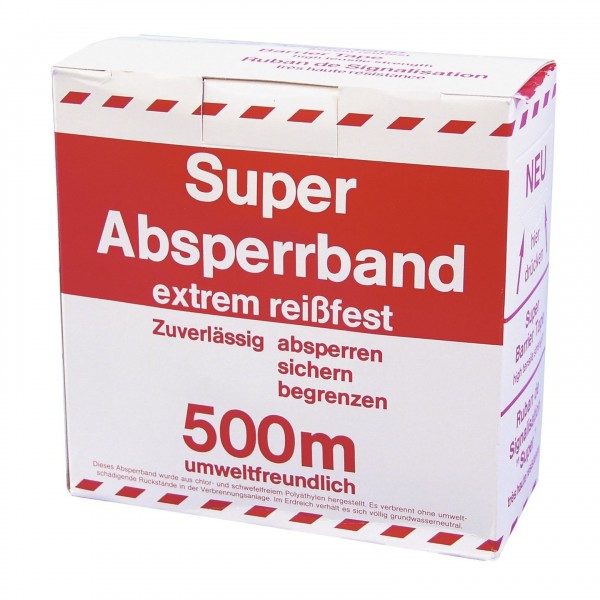 Steinigke Red/White Barrier Tape 500m x 75mm - 3