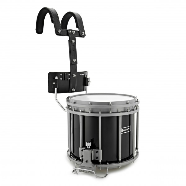 Olympic Marching 14" x 12" High Tension Snare Drum, Black