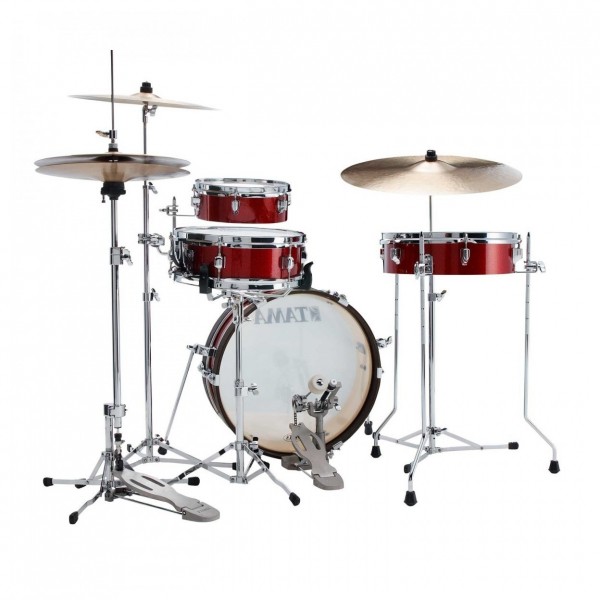 Tama Club-Jam Pancake 18" 4pc Shell Pack, Burnt Red Mist - Rear