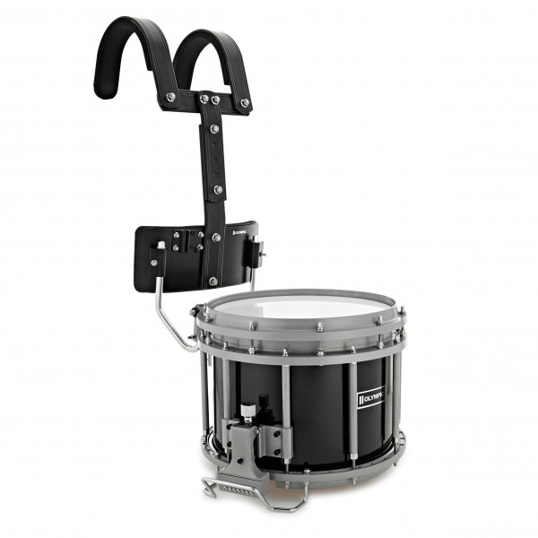 Olympic Marching 13" x 10" High Tension Snare Drum, Black
