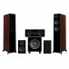 Wharfedale Diamond 12.3 HCP 5.1 Speaker Package, Walnut Front View