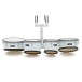 Olympic Marching 8/10/12/13 Drum Corps Multi-Tenor Set, White