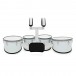 Olympic Marching 8/10/12/13 Drum Corps Multi-Tenor Set, White