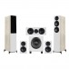 Wharfedale Diamond 12.3 HCP 5.1 Speaker Package, Light Oak Front View